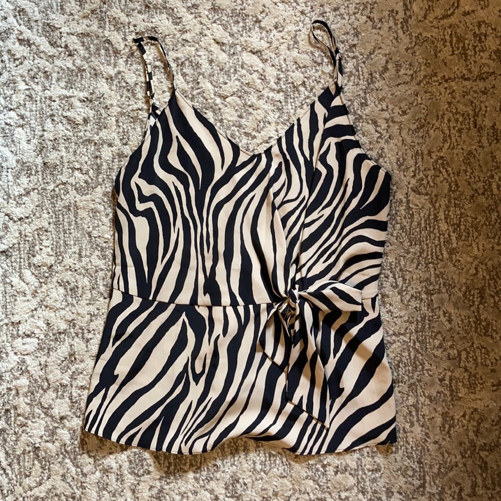 Zebra Top with Tags